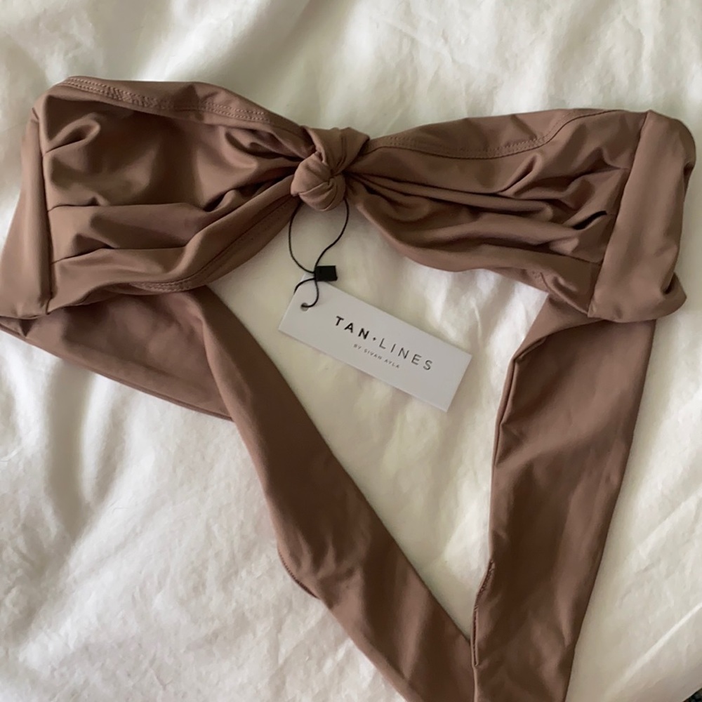 Tan + Lines by Sivan Ayla Hampton Top Latte